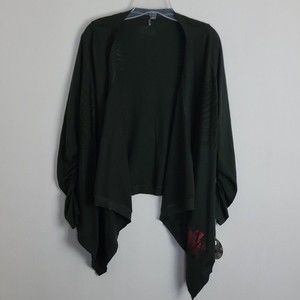 New New People's liberation Cascading Cardigan Sweater Sz M